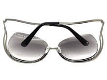 Oversized Exaggerated Classic Vintage Retro Style SUNGLASSES Large Gunmetal Frame - Gray Lens A315 (Copy)
