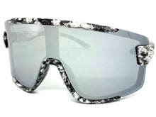Oversized Retro Sporty Wrap Around Style SUNGLASSES Large Graffiti Frame 5304