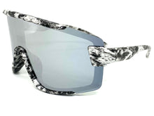 Oversized Retro Sporty Wrap Around Style SUNGLASSES Large Graffiti Frame 5304