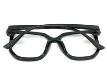 Oversized Vintage Retro Style Clear Lens EYEGLASSES Large Square Black Frame E2071