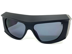 Oversized Modern Retro Raver Party SUNGLASSES Large Thick Black Frame 1215