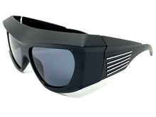 Oversized Modern Retro Raver Party SUNGLASSES Large Thick Black Frame 1215