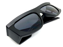 Oversized Modern Retro Raver Party SUNGLASSES Large Thick Black Frame 1215