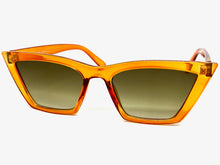 Classic Vintage Retro Cat Eye Style SUNGLASSES Funky Orange Frame 2019