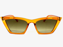 Classic Vintage Retro Cat Eye Style SUNGLASSES Funky Orange Frame 2019