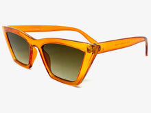 Classic Vintage Retro Cat Eye Style SUNGLASSES Funky Orange Frame 2019