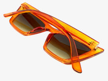 Classic Vintage Retro Cat Eye Style SUNGLASSES Funky Orange Frame 2019