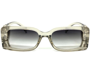 Classic Luxury Vintage Retro Style SUNGLASSES Square Gray Frame 80737