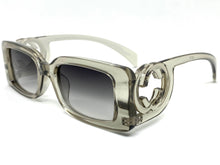 Classic Luxury Vintage Retro Style SUNGLASSES Square Gray Frame 80737