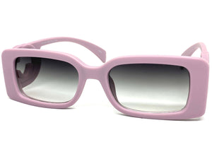 Classic Luxury Vintage Retro Style SUNGLASSES Square Lilac Frame 80737