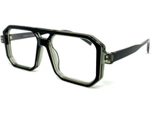 Classic Vintage Retro Aviarot Style Clear Lens EYEGLASSES Square Black Frame 81182