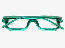 Classic Vintage Retro Aviarot Style Clear Lens EYEGLASSES Square Green Frame 81182