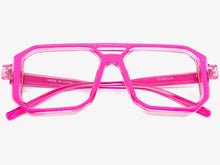 Classic Vintage Retro Aviarot Style Clear Lens EYEGLASSES Square Pink Frame 81182