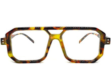 Classic Vintage Retro Aviarot Style Clear Lens EYEGLASSES Square Tortoise Frame 81182