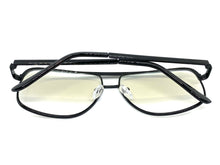 Classic Vintage Retro Style Clear Lens with Slight Tint SUNGLASSES Club Shades Black Frame I114