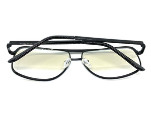 Classic Vintage Retro Style Clear Lens with Slight Tint SUNGLASSES Club Shades Black Frame I114