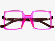 Classic Bold Modern Retro Style Clear Lens EYEGLASSES Square Pink Frame 1757