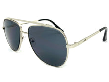 Oversized Classic Vintage Retro Style SUNGLASSES Large Silver Frame 5318