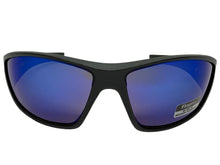 Motorcycle Riding Biker Sporty Wrap Around Choppers SUNGLASSES Safety Eyewear - Blue Flames 6763