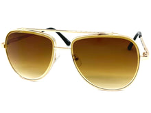 Oversized Classic Vintage Retro Style SUNGLASSES Large Gold Frame 5318