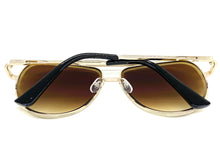 Oversized Classic Vintage Retro Style SUNGLASSES Large Gold Frame 5318