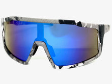 Oversized Retro Sporty Wrap Around Style SUNGLASSES Large Camouflage Frame 59208