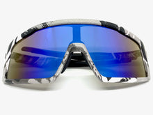 Oversized Retro Sporty Wrap Around Style SUNGLASSES Large Camouflage Frame 59208