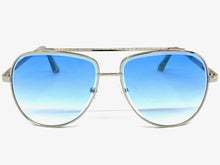 Oversized Classic Vintage Retro Style SUNGLASSES Large Silver Frame 5318