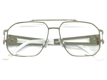 Classic Retro Luxury Designer Aviator Style Clear Lens EYEGLASSES Silver Frame 5509