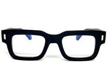 Classic Vintage Retro Style Blue Light Blocking Computer EYEGLASSES Thick Square Black Frame 80844