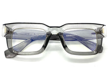 Classic Vintage Retro Style Blue Light Blocking Computer EYEGLASSES Thick Square Gray Frame 80844