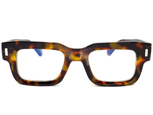 Classic Vintage Retro Style Blue Light Blocking Computer EYEGLASSES Thick Square Tortoise Frame 80844