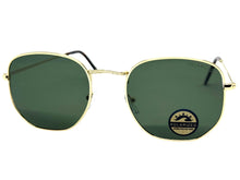 Classic Elegant Vintage Retro Style POLARIZED SUNGLASSES Gold Frame - Green Lens 3021