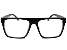 Classy Elegant Modern Contemporary Style Clear Lens Blue Light Block Computer EYEGLASSES Black Frame 15011