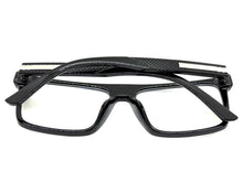 Classy Elegant Modern Contemporary Style Clear Lens Blue Light Block Computer EYEGLASSES Black Frame 15011