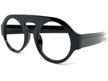 Oversized Classic Vintage Retro Style Large Round Black Lensless Eye Glasses- Frame Only NO Lens 541096