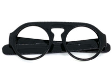 Oversized Classic Vintage Retro Style Large Round Black Lensless Eye Glasses- Frame Only NO Lens 541096