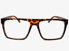 Classy Elegant Modern Contemporary Style Clear Lens Blue Light Block Computer EYEGLASSES Tortoise Frame 15011