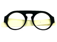 Oversized Classic Vintage Retro Style Large Round Black Lensless Eye Glasses- Frame Only NO Lens 541096