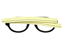 Oversized Classic Vintage Retro Style Large Round Black Lensless Eye Glasses- Frame Only NO Lens 541096
