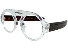 Oversized Classic Vintage Retro Style Large Round Lensless Eye Glasses- Frame Only NO Lens 541096