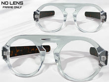 Oversized Classic Vintage Retro Style Large Round Lensless Eye Glasses- Frame Only NO Lens 541096