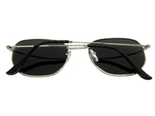 Classic Elegant Vintage Retro Style POLARIZED SUNGLASSES Silver Frame - Dark Lens 3021