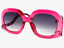 Oversized Vintage Retro Style SUNGLASSES Large Rose Frame 9189