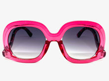 Oversized Vintage Retro Style SUNGLASSES Large Rose Frame 9189