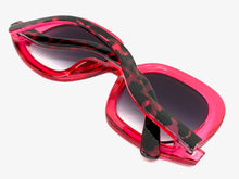 Oversized Vintage Retro Style SUNGLASSES Large Rose Frame 9189