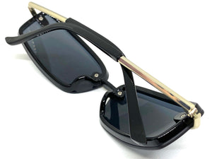 Classic Modern Contemporary Style SUNGLASSES Sleek Black Frame 80667