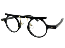 Classic Sophisticated Vintage Retro Style Clear Lens EYEGLASSES Round Black Optical Frame 2996