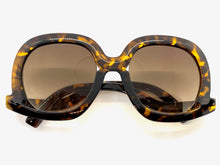 Oversized Vintage Retro Style SUNGLASSES Large Tortoise Frame 9189