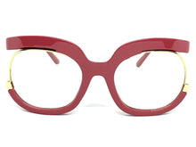 Oversized Classic Vintage RETRO Style Clear Lens EYEGLASSES Pink Optical Frame - RX Capable 1459